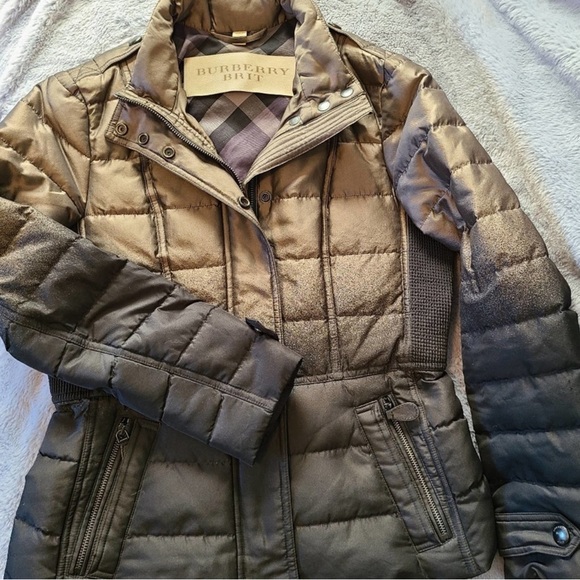 Burberry Brit Dalesbury Ombre Jacket Size Large - Picture 4 of 7